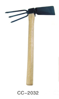 Factory direct spray for 2 with wooden handle hoe garden tools