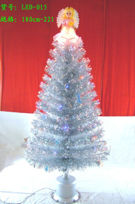 Silver leaf Angel Christmas tree