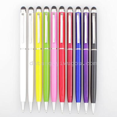 Hotels LOGO pens metal pens advertising capacitance touch screen pen metal ballpoint pen