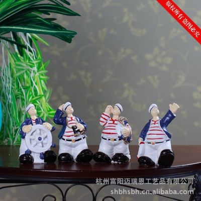 Extremely attractive. Doll's Mediterranean Home decoration Navy Duck resin has extremely attractive value