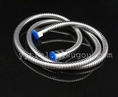 Thicker copper head riot double buckle stainless steel shower hose hose hose 1.5 m hose