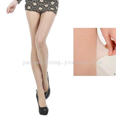 Sexy breathable ultra thin core-spun yarn and crotch, anti-slip stockings pantyhose women colored tights factory outlet