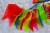 Bunting fabric hand-made a colorful decorative flag pennant sleeping under tarps