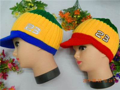 Hat original Yiwu foreign trade children's hats colored baseball hat baby Hat knit hat
