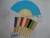 The factory sells many color white paper fan children's book and painting fan sales network all over the country welcome