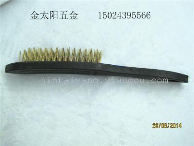 Black plastic handle brushes