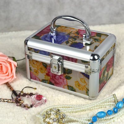 Crown travel Korean version of portable acrylic jewelry box exclusive jewelry ring necklace storage box
