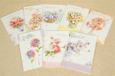 New Exquisite Simple Creative Handmade Diy Exquisite Dried Flower Holiday Blessing Message Greeting Card