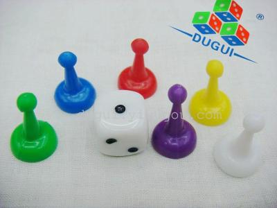 Plastic pieces, checkers, Plastic new material, game dice pieces accessories