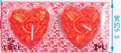 Heart-shaped rose-flower-shaped style Tanabata Valentine's Day ideas Gifts Christmas candles