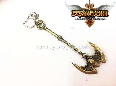 Factory direct weapon key ring LOL League of legends around the anime weapon accessories