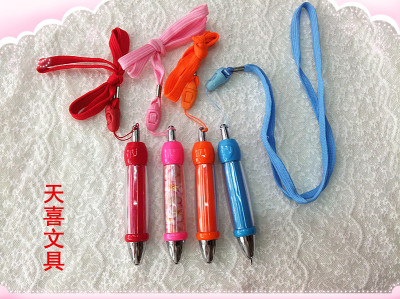 Pen convenient lanyard side by pen  stationery   