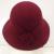 Women bucket Hat wool felt custom-shaped roses wavy fisherman Hat