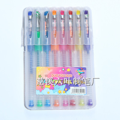 Glitter pen, highlighter pens, Gouache. Promotional pens simple pens