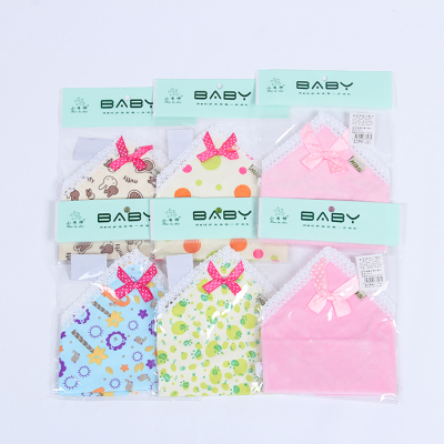 Super absorbent capacity baby Super fine fiber triangle towel multi - purpose cartoon saliva bag wholesale