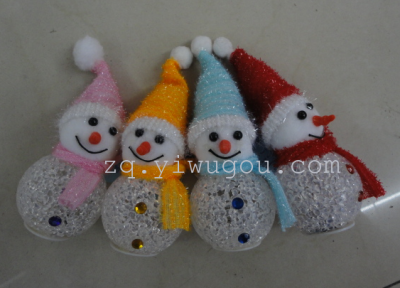 9123 Christmas snowman, snowman with lamp, Christmas ornaments, Christmas scene layout