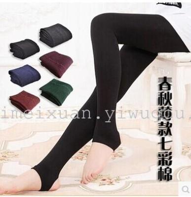 2014 spring new female foot charcoal cotton leggings fashion slimming thin foot pants