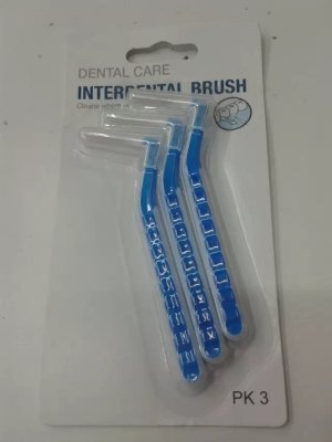 3 PCs blister card interdental brush and clean
