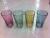 Glass spray color five corner Cup/5012/7511/glass glass/glass juice glasses