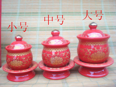 Glaze for a cup of holy water Cup large Lotus Buddhist supplies for glass