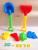 Beach plastic toys for children the hourglass sand shovels sand animal molds