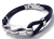 Stainless steel jewelry silicone bracelet Bangle Bracelet for men's casual chain