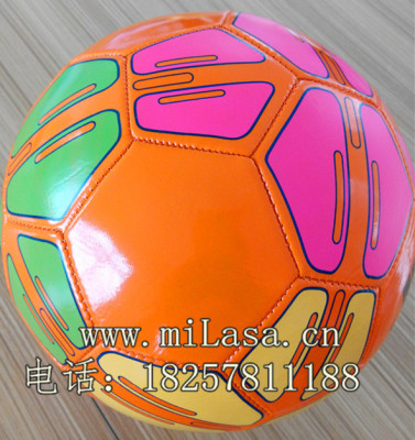 Factory Supply No. 5 Mixed Color PVC Machine-Sewing Soccer Training Ball Football Wholesale