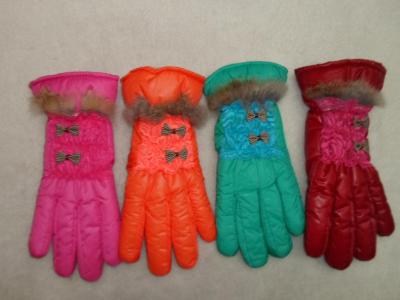 2014 new Angora luxury sleeping under tarps girl lace bow warm winter gloves