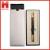 Factory direct push ballpoint pen Golden and silver metal single gift boxes printed LOGO