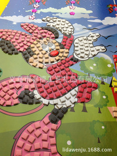 EVA children's handmade cartoon rhinestones creative mosaic posters kindergarten toys puzzles