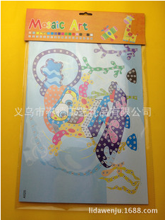 Large cartoon stickers rhinestone EVA mosaic puzzle hands-on and brains and creative pictures