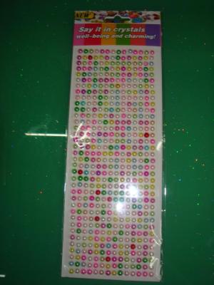 Vinyl acrylic phone decorative Pearl sticker size patterns stickers