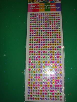 Vinyl acrylic phone decorative Pearl sticker size patterns stickers