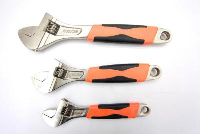 Double Color Plastic Sleeve Handle Adjustable Wrench Wrench Hardware Wholesale Manual Tools Small Tools Small Hardware Household Tools