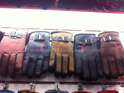 Winter Warm Men's and Women's Double-Layer Thickened Non-Slip Polar Fleece Gloves