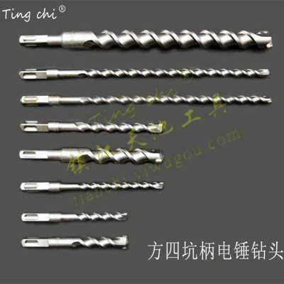 Electric hammer drill four-hollow shank electric hammer drill impact drill concrete drill bits