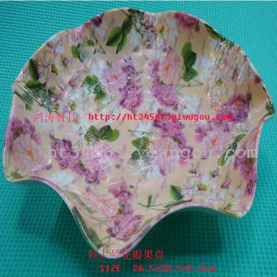Extra large petal plate melamine factory outlets and creative storage bowls 610