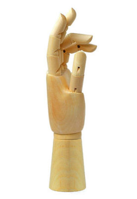 Hand sketch comic hand joints with wood wooden hand models hand models of wood number: 7 inch
