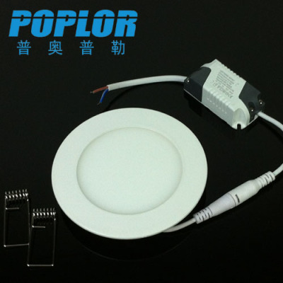 6W / LED panel light / ultra-thin LED downlight / round / SANAN / constant current drive