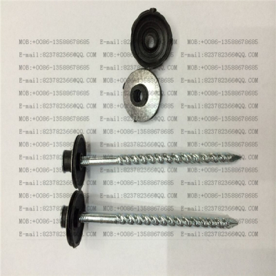 With gasket combination screw combination corrugated plastic gasket board twist nail
