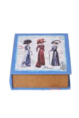 European-style vintage ladies' prop book box three-piece suit of various designs