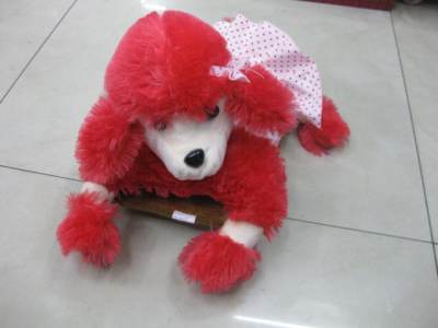 Poodle hot water bottle warm hand water bottle can be removed and washed