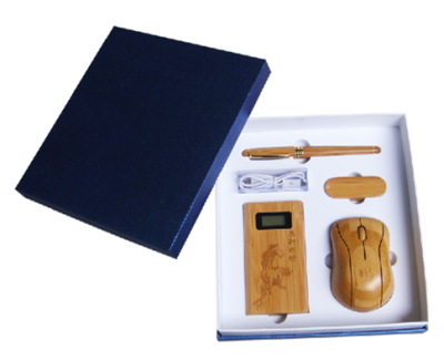 High-grade bamboo U disk mobile power suit engraving business gifts gift of environmental protection