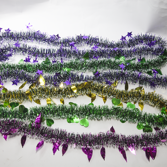 圣诞节装饰彩条 茜草 棉纱条 圣诞节装饰用品圣诞彩条