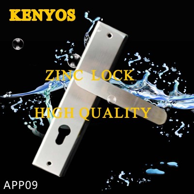 KENYOS zinc alloy plate Brushed Nickel handle lock door lock PARKA