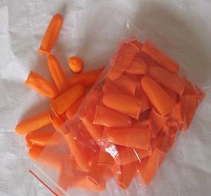 Disposable latex rubber finger cots on the thickened finger flip door counting points of Teachers