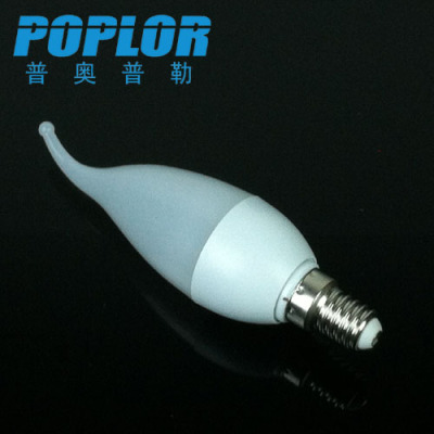 3W/ LED candle lamp / PC cover / PC body / resistance capacitance/ pull tail candle lamp / bulb lamp / LED lamp