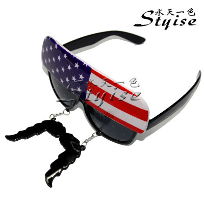 Professional ball glasses Christmas party glasses United States flag mirror spot wholesale 208
