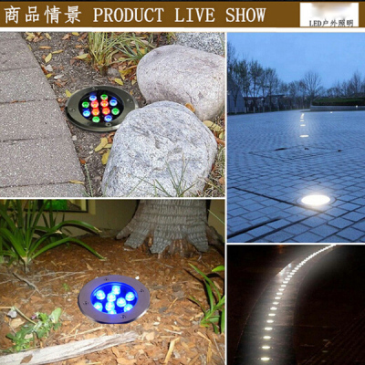 Led buried lights/outdoor waterproof spotlights the lawn/landscape of colorful/led underground lamp