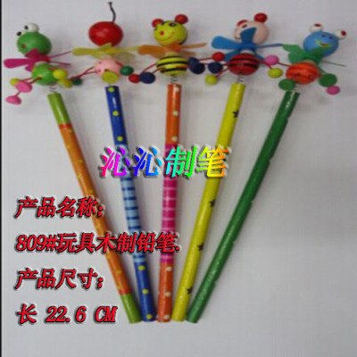 Craft pen wooden animal pen toy promotional pen gift pen